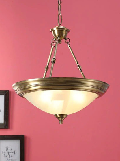 Brass Antique 3-Light Hanging Light – 45.7 cm