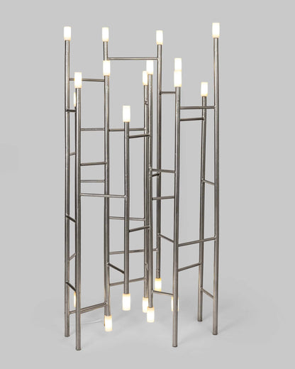 Siri Lux Floating Alabaster Stone Floor Lamp – Modern Bauhaus Design