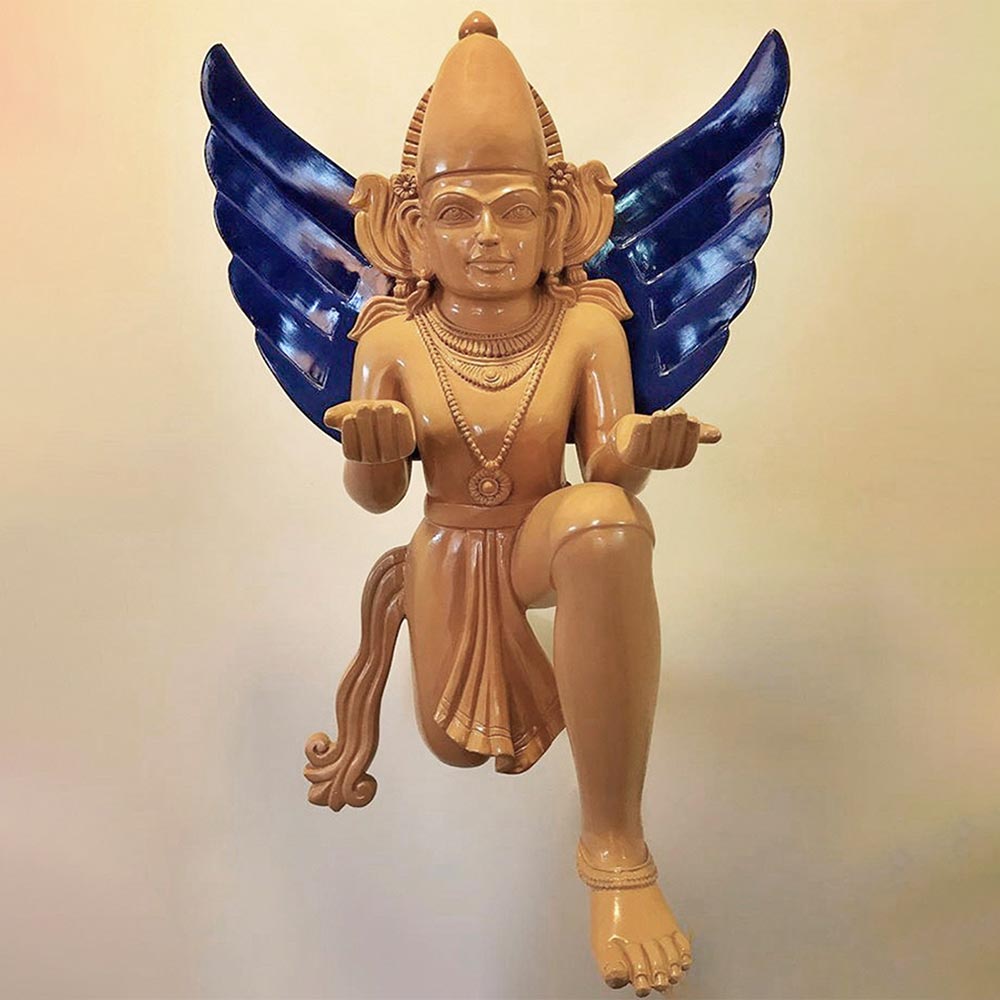 Large Handcrafted Garuda Sculpture FRP PU Divine Wall Art