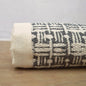 Grey Weave Texture Print Cotton Rug – Handmade | Off-White Edging | 2 Sizes