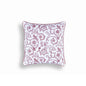 Red Swirl Victorian Cotton Pillow – 16x16 Inch Decorative Cover