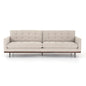 Mid-Century Cushion Sofa with Solid Wood Frame – Premium Leather