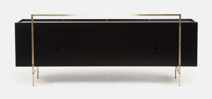 Luxurious Trunk Low Cabinet with Removable Storage Box and Metal Detailing