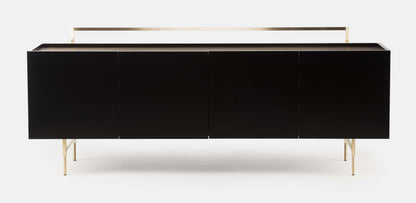 Luxurious Trunk Low Cabinet with Removable Storage Box and Metal Detailing