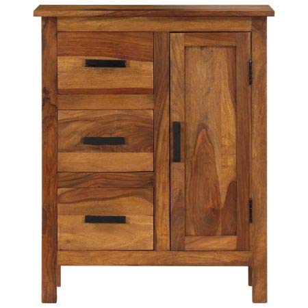 Sideboard 65x30x80 cm Solid Mango Wood Furniture Cabinets & Storage Buffets & Sideboards  In Stock