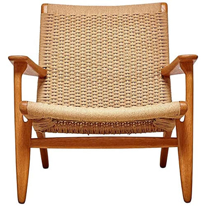 Wooden and Rope Chair Living Room Chair Balcony Chair Garden Chair