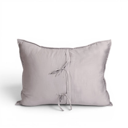Concrete Grey 300TC Fine Cotton Quilted Bed Set – Diamond Pattern Tuck Quilting