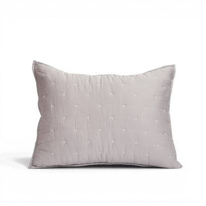 Concrete Grey 300TC Fine Cotton Quilted Pillow Case