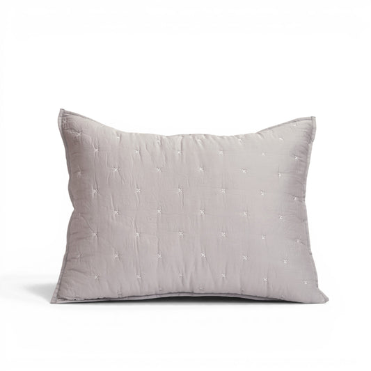Concrete Grey 300TC Fine Cotton Quilted Pillow Case