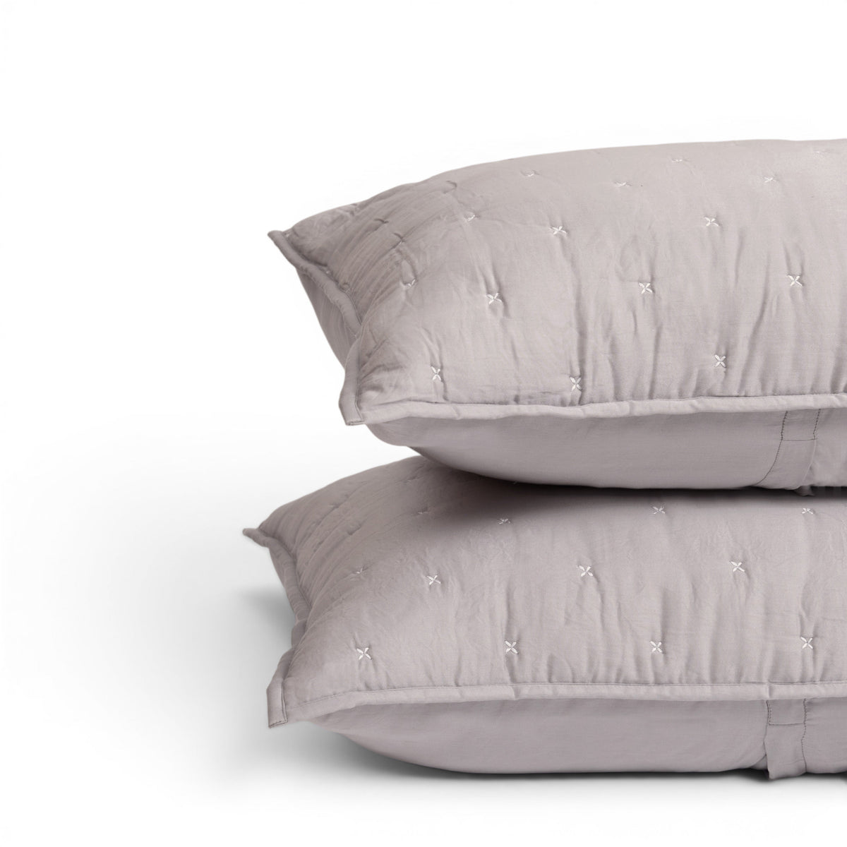 Concrete Grey 300TC Fine Cotton Quilted Pillow Case