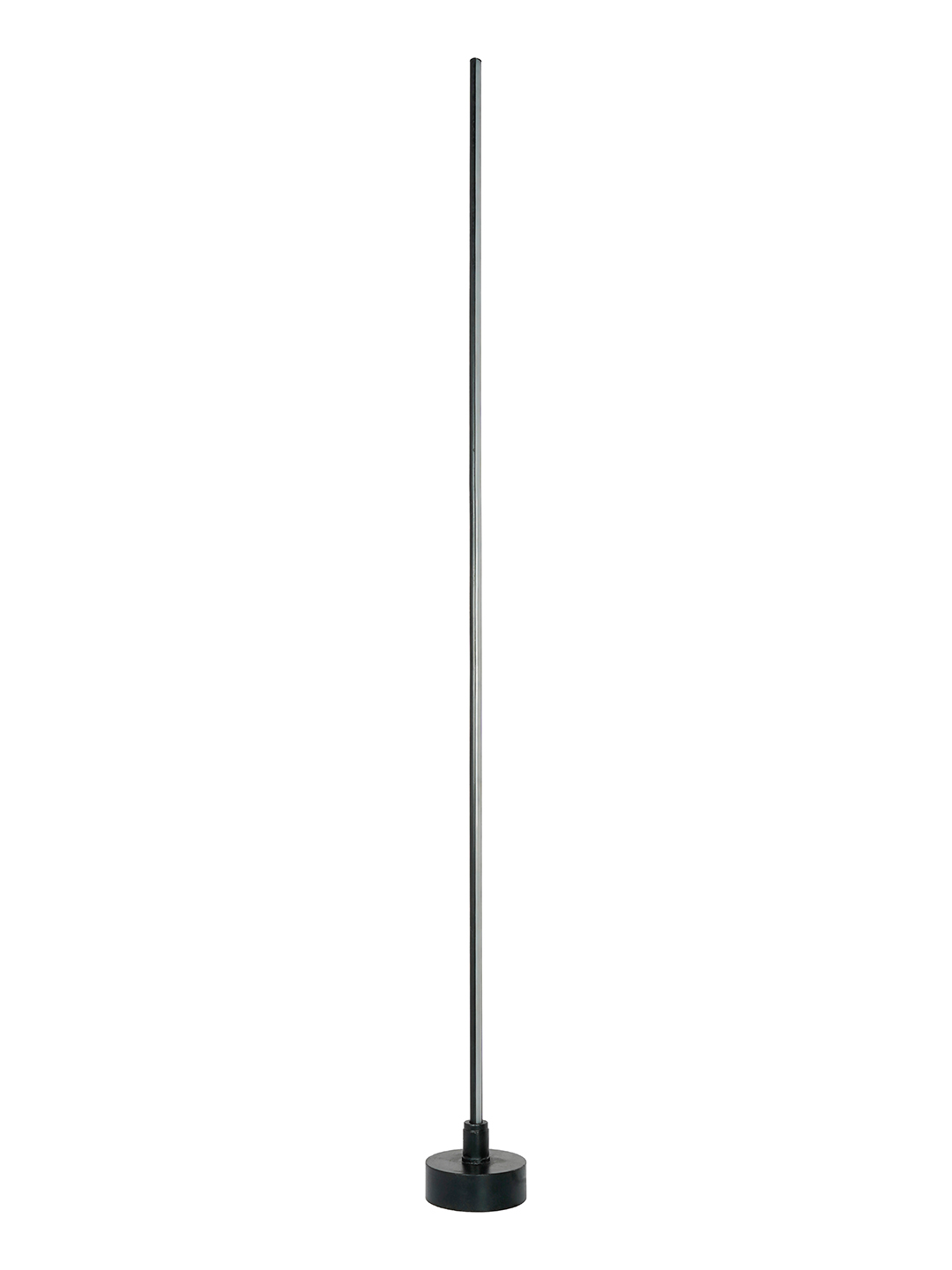 Sleek Black LED Corner Floor Lamp: 60-Inch Modern Pipe Design, Warm White Light