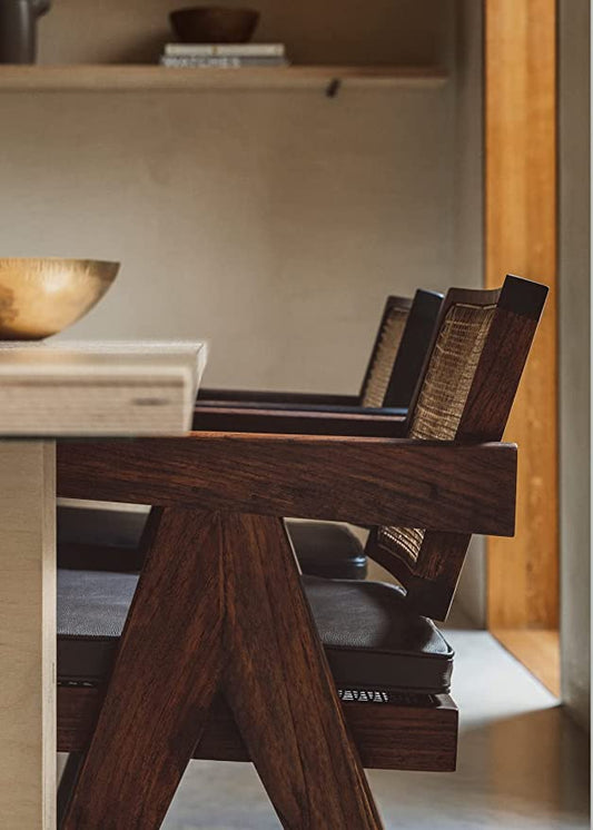 Wooden Mango Wood Office Armchair