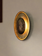 Modern Copper Finish 12W Oval LED Wall Sconce Light for Home Decor