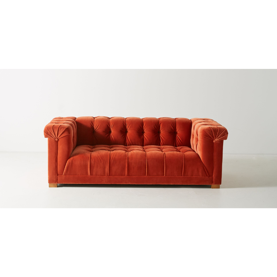 Elegant Kettleby Solid Wood & Fabric Sofa with Custom Finish