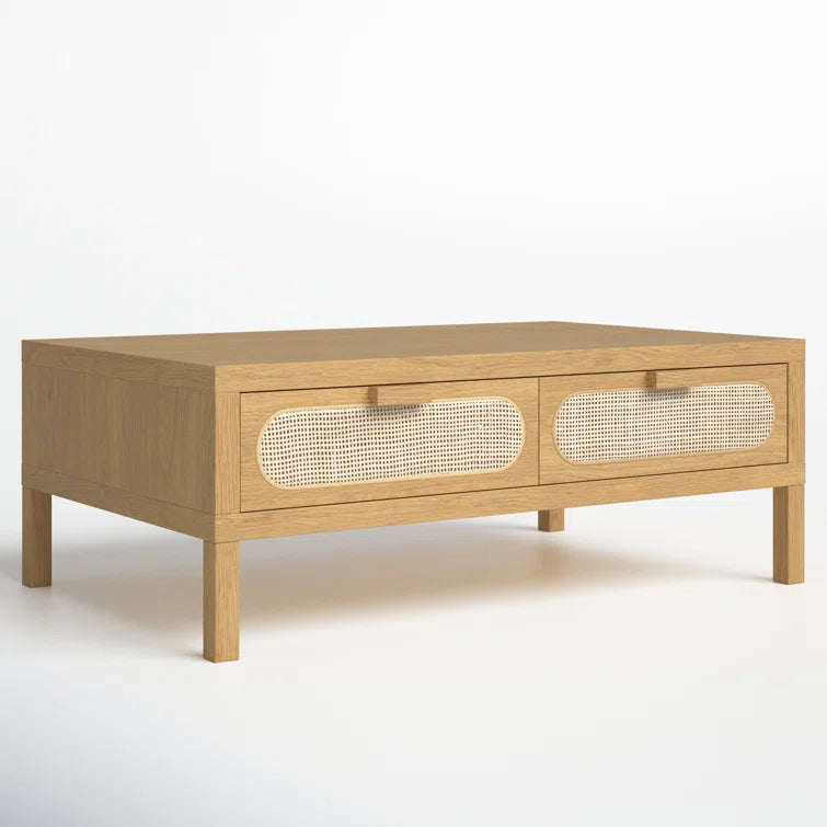 Maple Coffee Table with Drawers