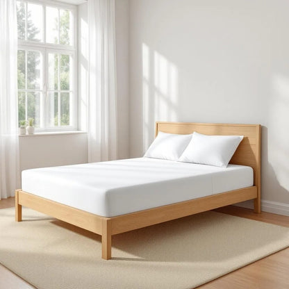200TC Pure Cotton White Fitted Sheet Set – Twin Queen King