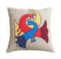 Gondal Art Peacock Linen Pillow Cover – Hand‑Embroidered 16×16 Inch Home Décor