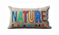 Nature Bohemian Linen Pillow Cover – Vibrant Multicolour Applique – 30×50 cm