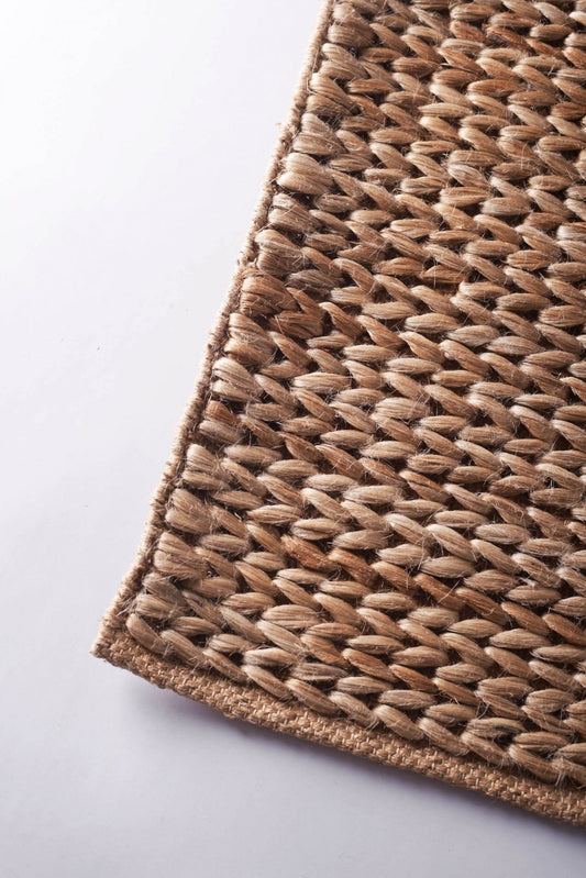 Handwoven Natural Hemp Rug Rustic Modern Accent 24x36 & 36x60