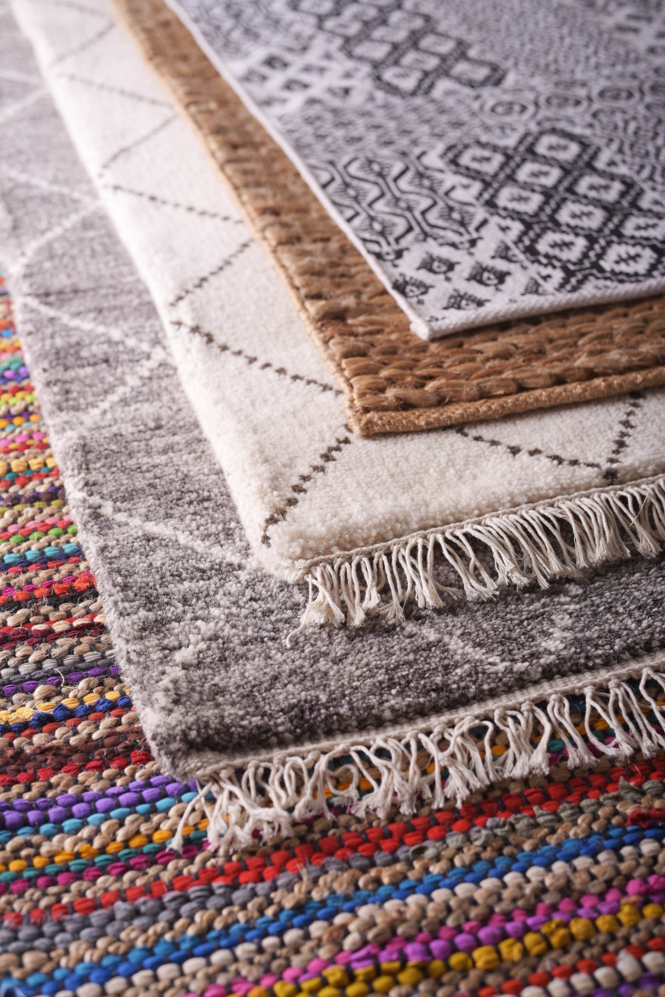 Handwoven Natural Hemp Rug Rustic Modern Accent 24x36 & 36x60