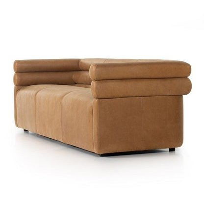 Elina Premium Queen Size Leather Sofa with Solid Wood Frame