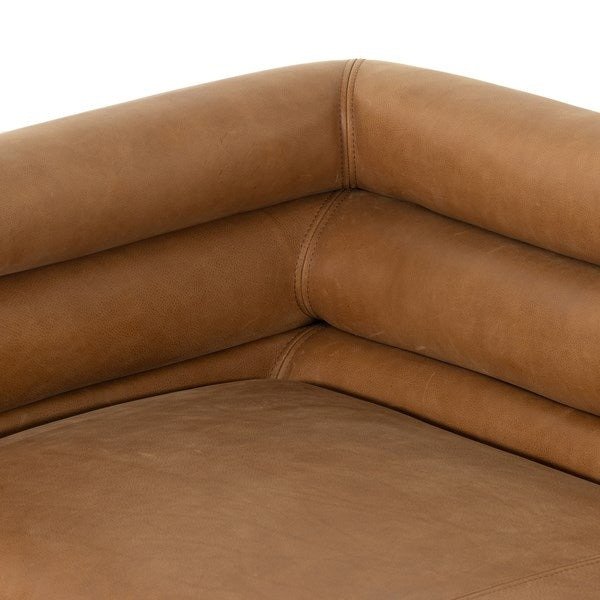 Elina Premium Queen Size Leather Sofa with Solid Wood Frame