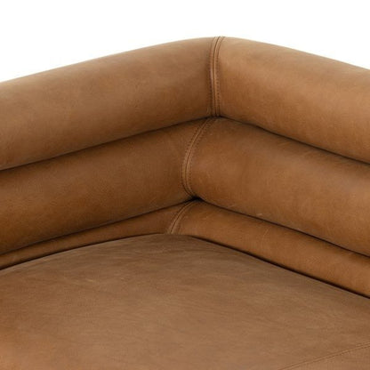 Elina Premium Queen Size Leather Sofa with Solid Wood Frame