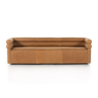 Elina Premium Queen Size Leather Sofa with Solid Wood Frame