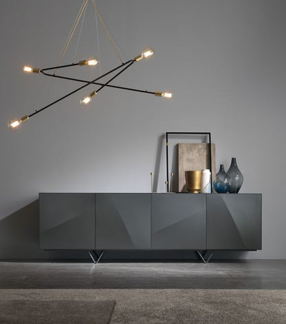 Elegant Sidney Sideboard: Luxury Wooden Console Unit with Four Crafted Doors