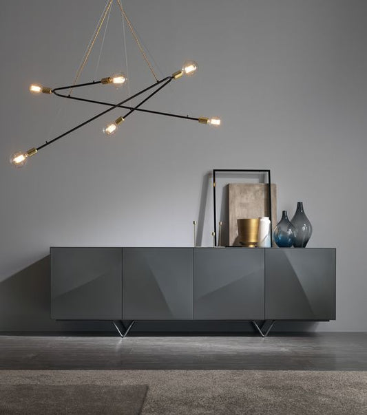 Elegant Sidney Sideboard: Luxury Wooden Console Unit with Four Crafted Doors