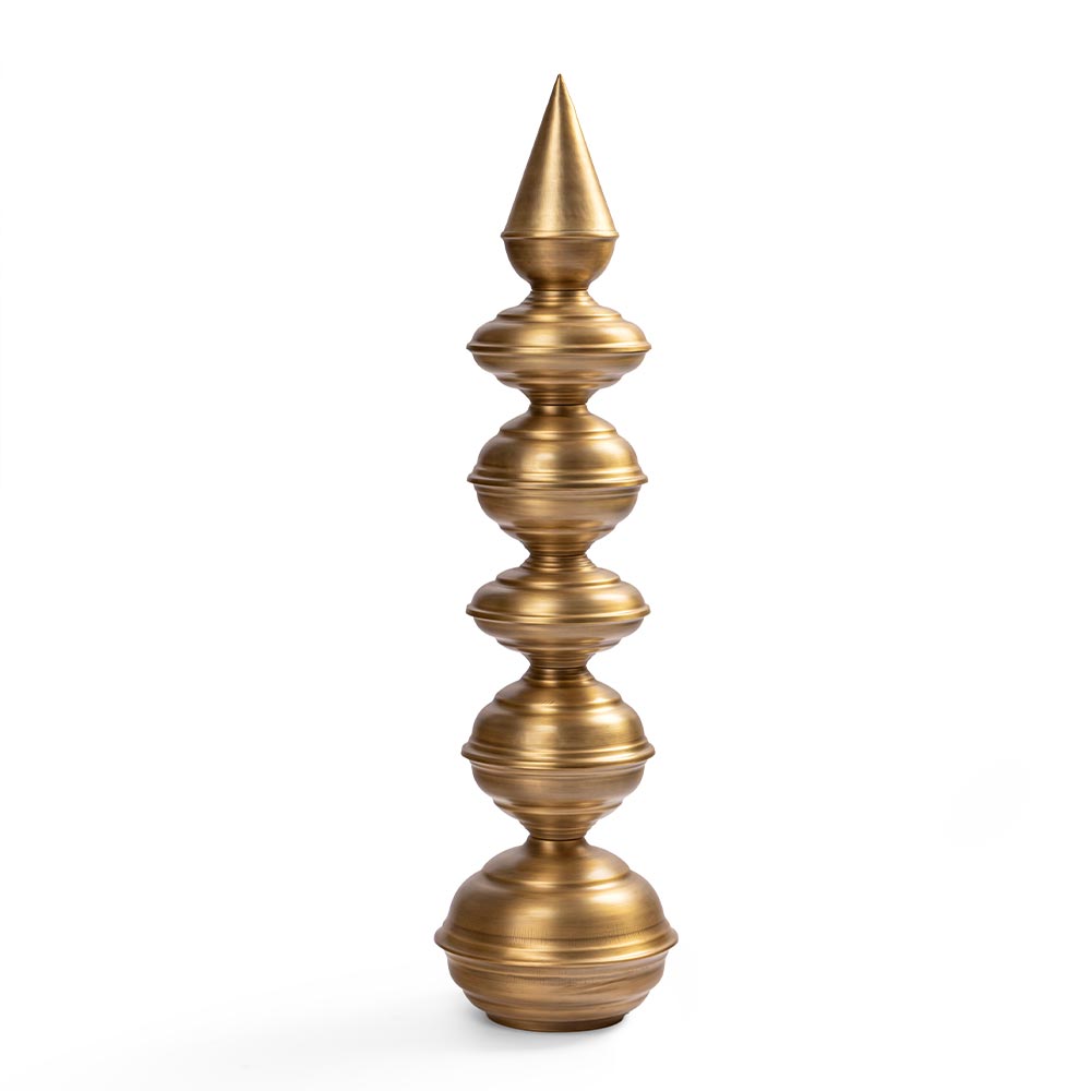 Temple Corner Brackets in Brass — Set of Three
