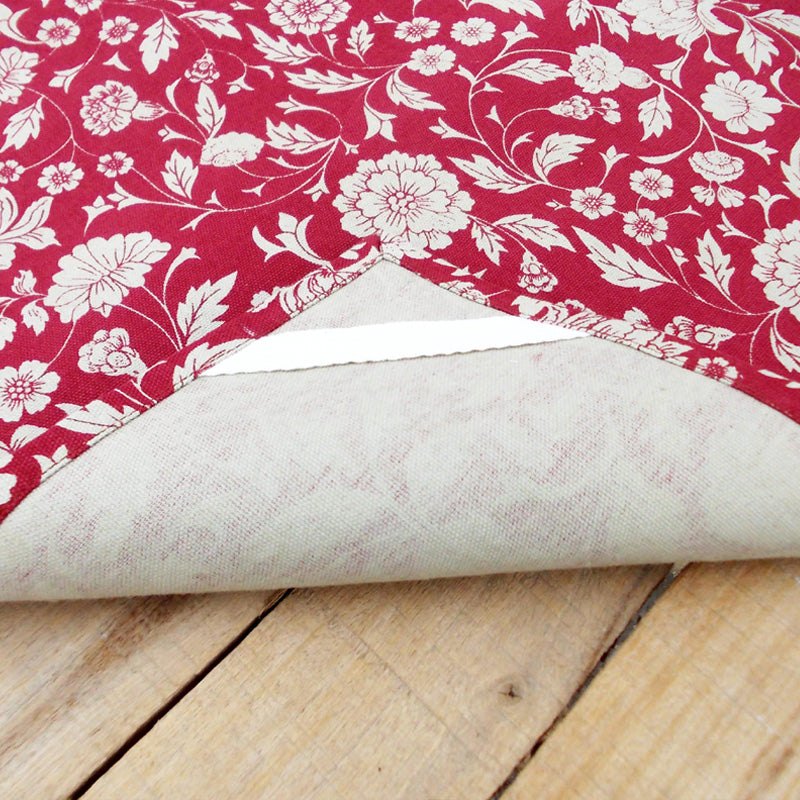 Kalamkari Marsala Cotton Kitchen Towel Set – Vibrant Red Floral