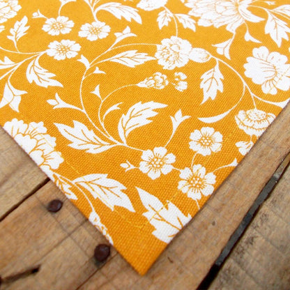 Vivid Yellow Kalamkari Handcrafted Cotton Kitchen Towel Set