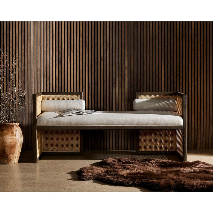 Cane Bench Inspired 2 Seater Sofa