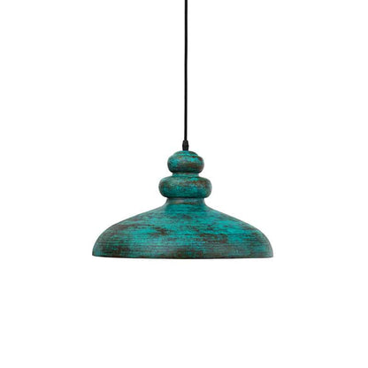 Elegant Handcrafted Brass Pillar Pendant Light with Dual Finish