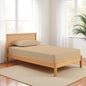 BEIGE - 300TC fitted sheet set, premium pure cotton