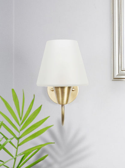 Brass Antique Glass Brass 1-Light Wall Sconce – 25.4 cm