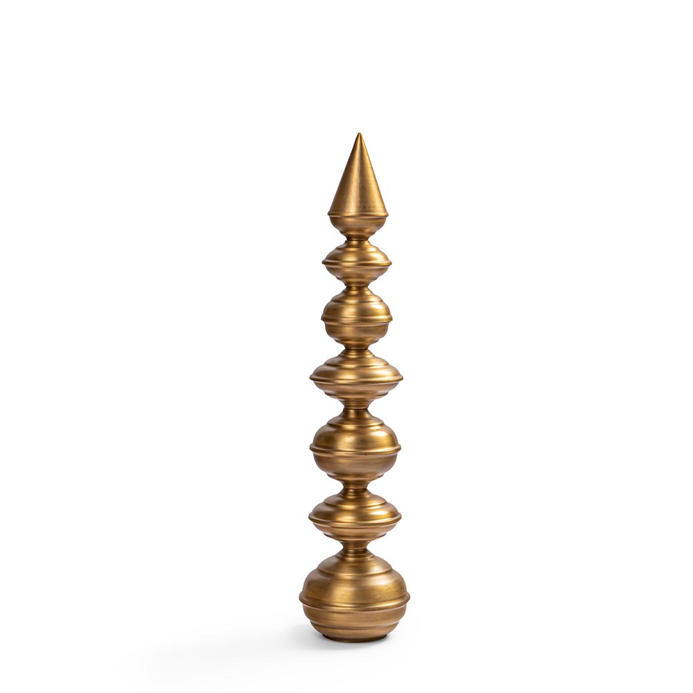 Temple Corner Brackets in Brass — Set of Three