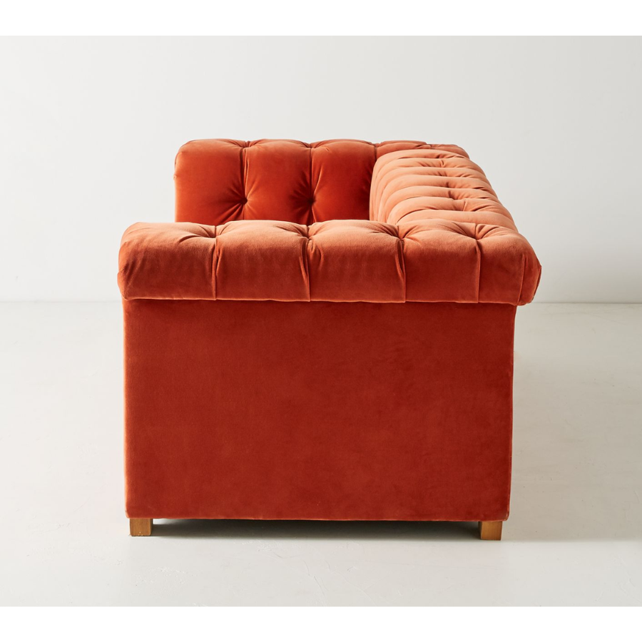 Elegant Kettleby Solid Wood & Fabric Sofa with Custom Finish