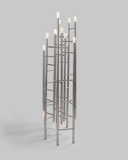 Siri Lux Floating Alabaster Stone Floor Lamp – Modern Bauhaus Design