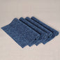 Ikat Print Indigo Blue Cotton Duck Placemats – Sets of 2, 4 & 6