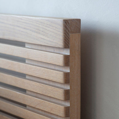 Okayama Acacia Wood King Size Bed with Natural Finish