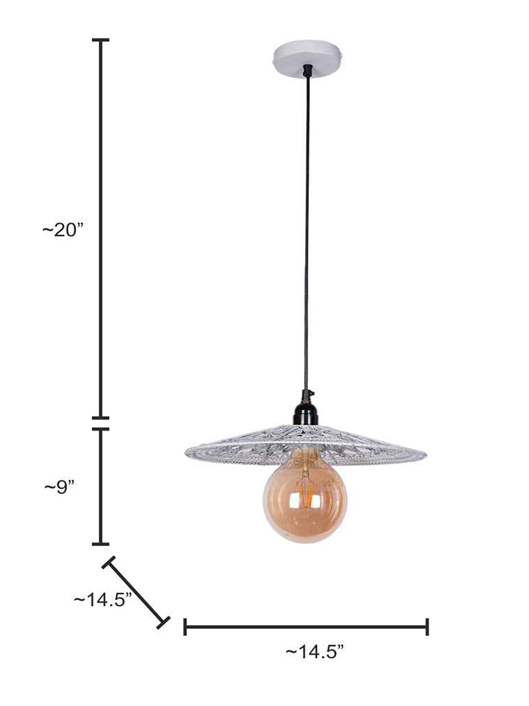 Elegant White Knitted Wire Disc Pendant Light: Rustic Industrial Ceiling Fixture