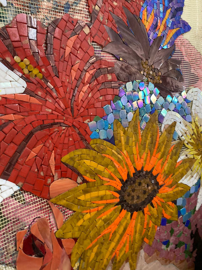 Frida Khalo Glass Mosaic Wall Mural