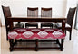 6 seater Dinning Table with knock down legs, 4 chairs and one bench: Sheesham Wood