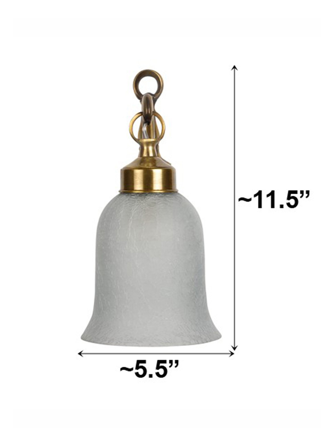 Brass Antique Glass Brass 1-Light Wall Sconce – 29.2 cm