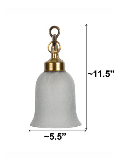 Brass Antique Glass Brass 1-Light Wall Sconce – 29.2 cm