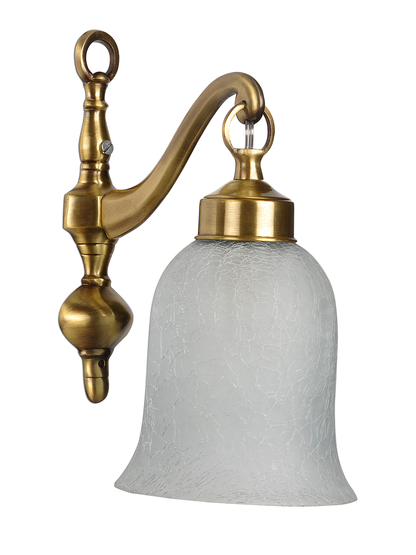 Brass Antique Glass Brass 1-Light Wall Sconce – 29.2 cm