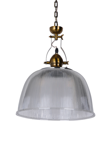 Brass Antique Polycarbonate 1-Light Pendant Light – 31.8 cm