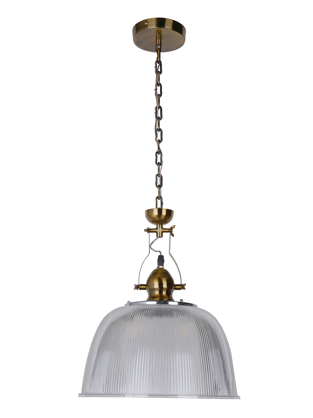 Brass Antique Polycarbonate 1-Light Pendant Light – 31.8 cm